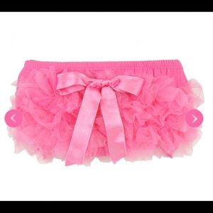 Bright pink Ruffle Diaper cover 0/6 month